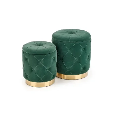 Pouf Polly dark green